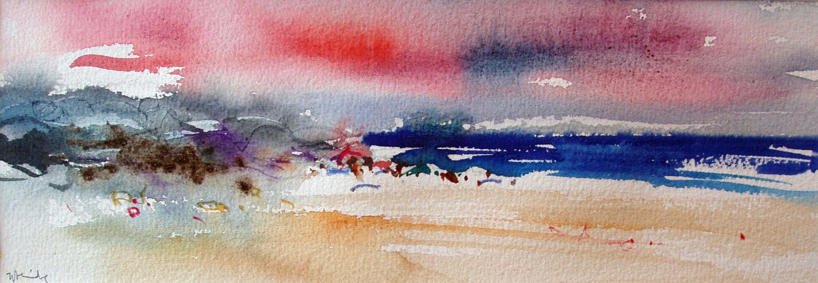 Acuarela Aire de mar de José Luis Fernández