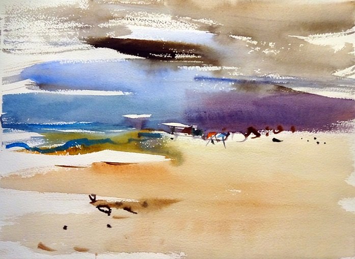 Acuarela Viento de octubre